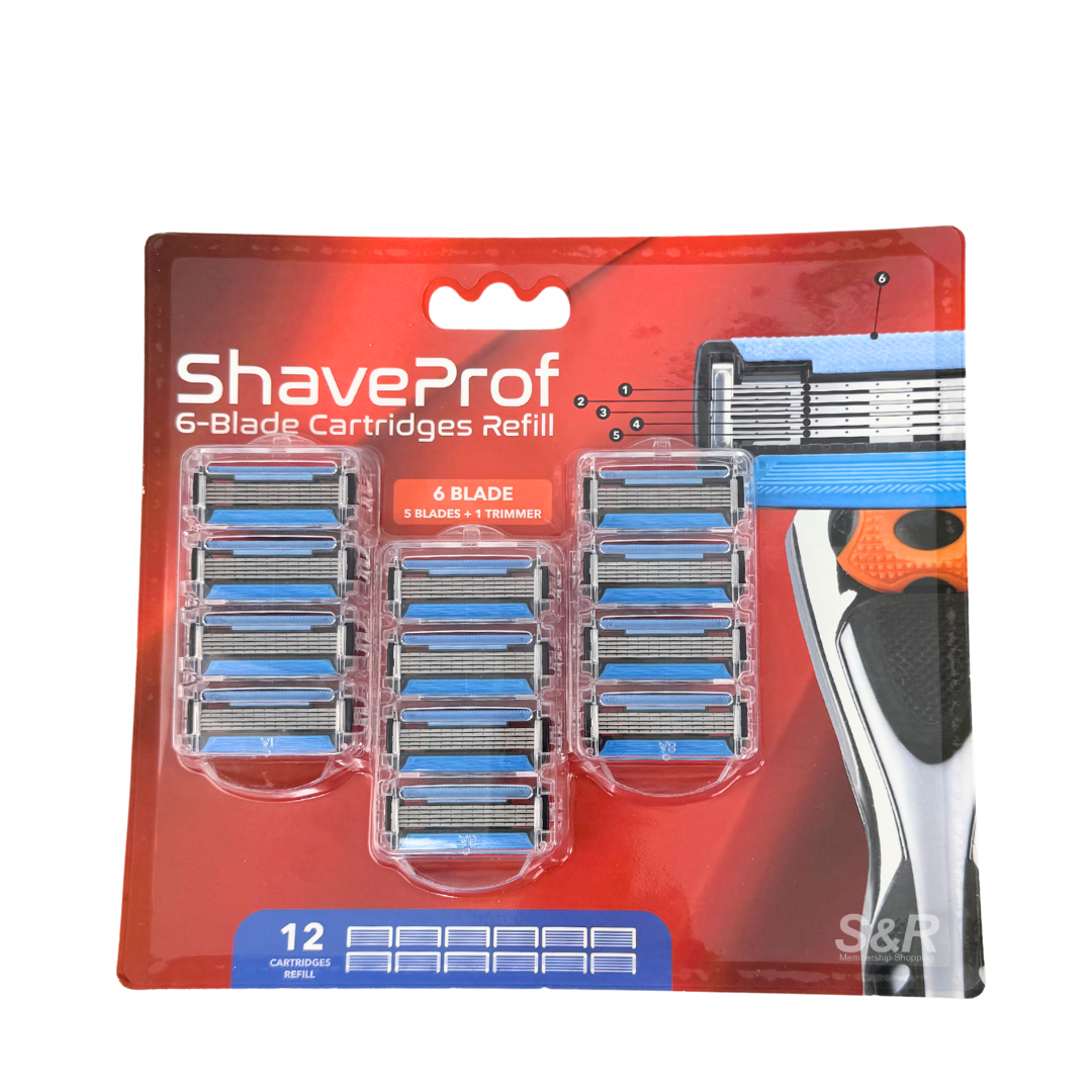 Shaveprof 6-Blade Cartridges Refill
